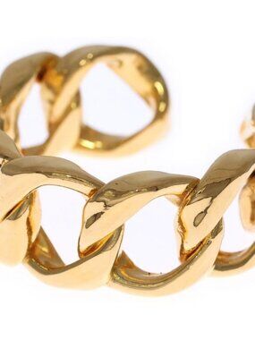 Chanel Chain Bangle Calf Bracelet Gold